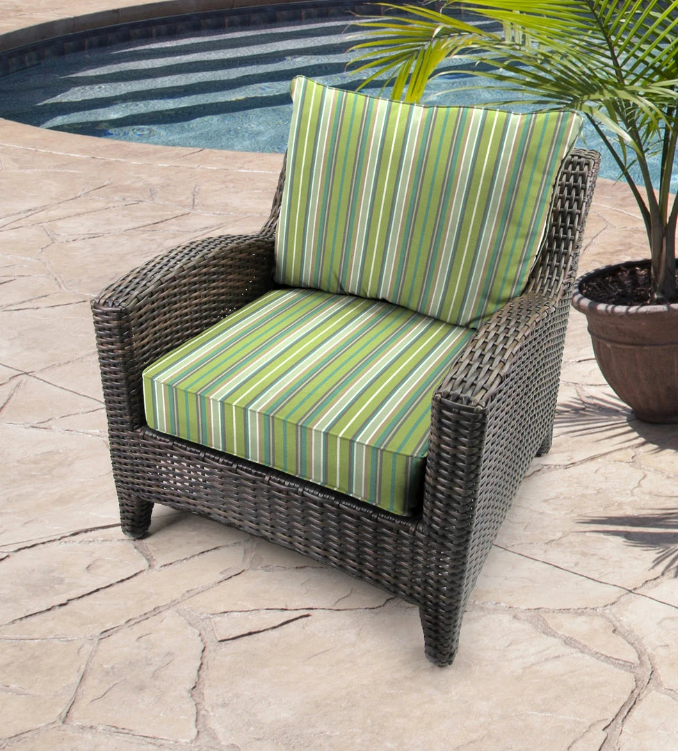 Jordan Manufacturing Outdoor 2PC Deep Seat Chair Cushion- Sunbrella FOSTER SURFSIDE RAVEN Custom Order Cushions 2 Jordan Manufacturing Outdoor 2PC Deep Seat Chair Cushion- Sunbrella FOSTER SURFSIDE RAVEN Custom Order Cushions