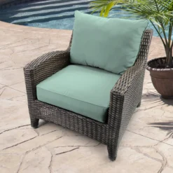 Jordan Manufacturing Outdoor 2PC Deep Seat Chair Cushion- Sunbrella CANVAS SPA ACR GLEN RAVEN Custom Order Cushions