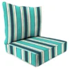 Jordan Manufacturing Custom Order Cushions Outdoor 2PC Deep Seat Chair Cushion- Sunbrella TOKEN SURFSIDE GLEN RAVEN