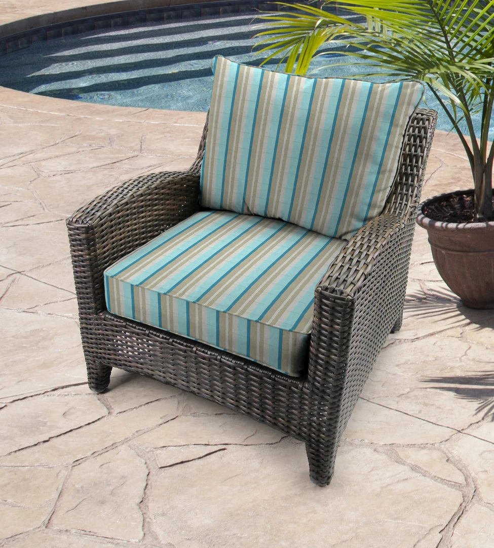 Jordan Manufacturing Custom Order Cushions Outdoor 2PC Deep Seat Chair Cushion- Sunbrella GETAWAY MIST GLEN RAVEN 2 Jordan Manufacturing Custom Order Cushions Outdoor 2PC Deep Seat Chair Cushion- Sunbrella GETAWAY MIST GLEN RAVEN