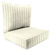 Jordan Manufacturing Outdoor 2PC Deep Seat Chair Cushion- Sunbrella CAST MIST GLEN RAVEN