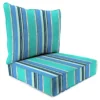 Jordan Manufacturing Outdoor 2PC Deep Seat Chair Cushion- Sunbrella DOLCE STR OASIS ACR GLEN RAVEN Custom Order Cushions