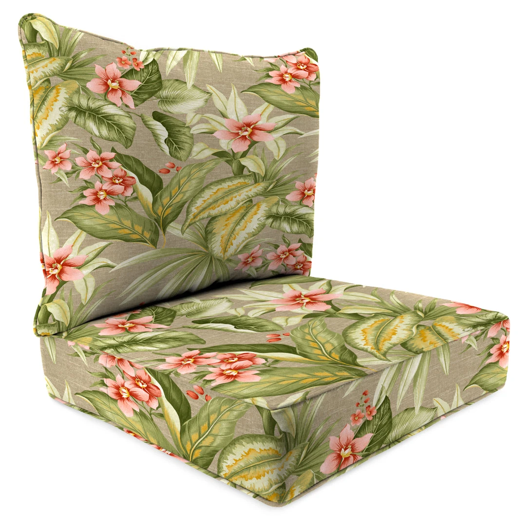 Jordan Manufacturing Outdoor 2PC Deep Seat Chair Cushion-TAHITI SUNRISE RICHLOOM Custom Order Cushions 1 Jordan Manufacturing Outdoor 2PC Deep Seat Chair Cushion-TAHITI SUNRISE RICHLOOM Custom Order Cushions