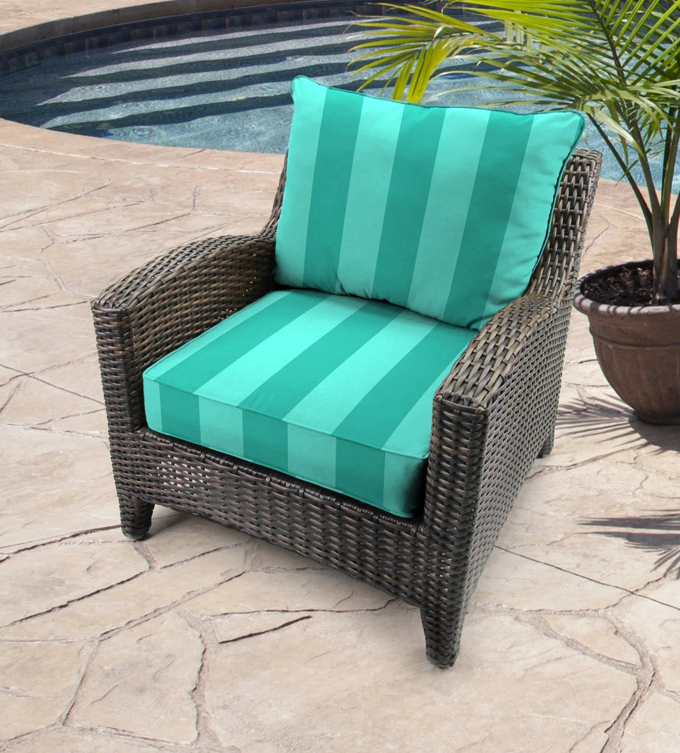 Jordan Manufacturing Custom Order Cushions Outdoor 2PC Deep Seat Chair Cushion-PREVIEW LAGOON 2 Jordan Manufacturing Custom Order Cushions Outdoor 2PC Deep Seat Chair Cushion-PREVIEW LAGOON