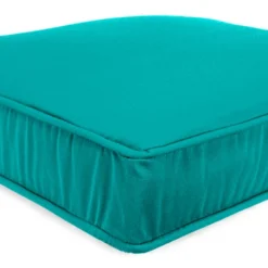 Jordan Manufacturing Custom Order Cushions Outdoor Boxed Edge Deep Seat Cushion- Sunbrella CANVAS ARUBA GLEN RAVEN