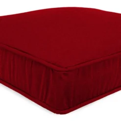 Jordan Manufacturing Outdoor Boxed Edge Deep Seat Cushion-MCHUSK BERRY RICHLOOM Custom Order Cushions