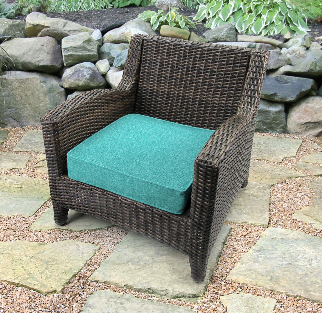 Jordan Manufacturing Outdoor Boxed Edge Deep Seat Cushion-TORY CARIBE RICHLOOM 2 Jordan Manufacturing Outdoor Boxed Edge Deep Seat Cushion-TORY CARIBE RICHLOOM