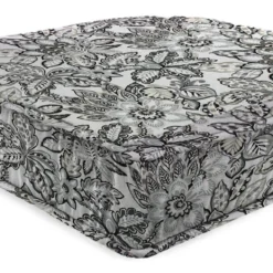 Jordan Manufacturing Custom Order Cushions Outdoor Boxed Edge Deep Seat Cushion-COPELAND NOIR RICHLOOM