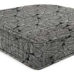 Jordan Manufacturing Custom Order Cushions Outdoor Boxed Edge Deep Seat Cushion-TALIA NOIR RICHLOOM
