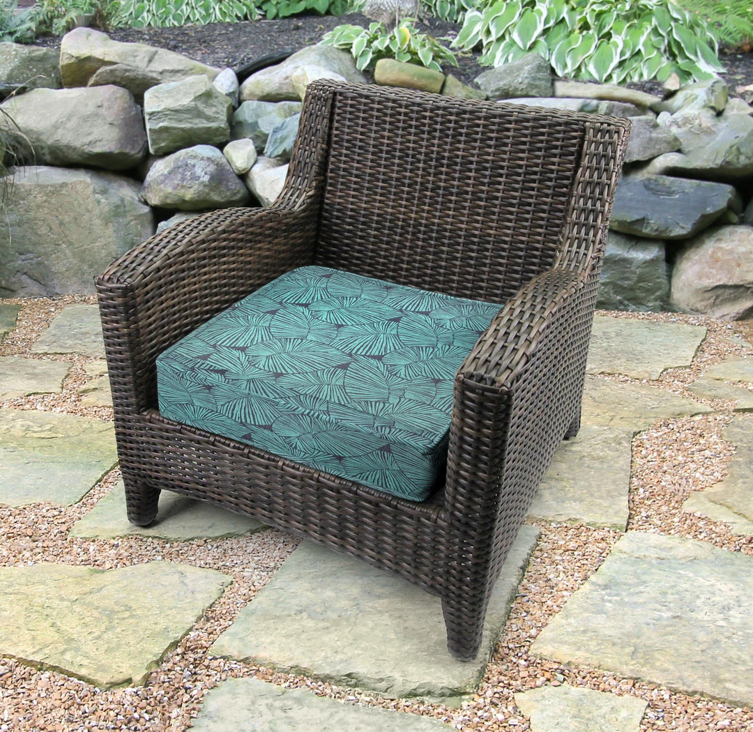 Jordan Manufacturing Custom Order Cushions Outdoor Boxed Edge Deep Seat Cushion-TALIA CARIBE RICHLOOM 2 Jordan Manufacturing Custom Order Cushions Outdoor Boxed Edge Deep Seat Cushion-TALIA CARIBE RICHLOOM