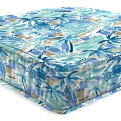 Jordan Manufacturing Custom Order Cushions Outdoor Boxed Edge Deep Seat Cushion-BALLYFIN BAY BLUE RICHLOOM