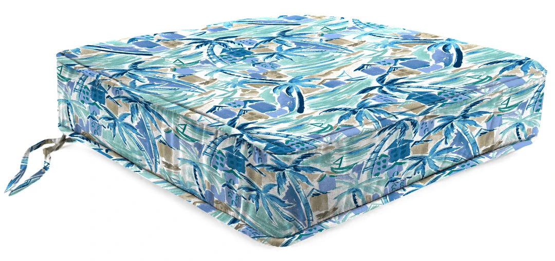 Jordan Manufacturing Custom Order Cushions Outdoor Boxed Edge Deep Seat Cushion-BALLYFIN BAY BLUE RICHLOOM 1 Jordan Manufacturing Custom Order Cushions Outdoor Boxed Edge Deep Seat Cushion-BALLYFIN BAY BLUE RICHLOOM