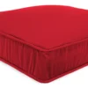 Jordan Manufacturing Outdoor Boxed Edge Deep Seat Cushion- Sunbrella CANVAS JOCKEY ACR RED ACR GLEN RAVEN Custom Order Cushions