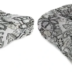 Jordan Manufacturing Custom Order Cushions Set Of 2 Outdoor 18" Wicker Chair Cushions-COPELAND NOIR RICHLOOM