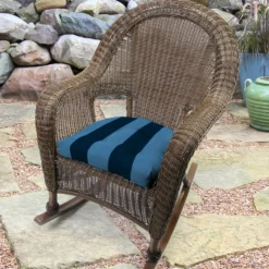Jordan Manufacturing Set Of 2 Outdoor 18" Wicker Chair Cushions-PREVIEW CAPRI RICHLOOM Custom Order Cushions