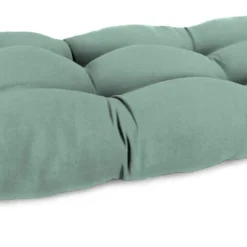 Jordan Manufacturing Custom Order Cushions Outdoor 44" Wicker Loveseat Cushion-Sunbrella CANVAS SPA ACR GLEN RAVEN