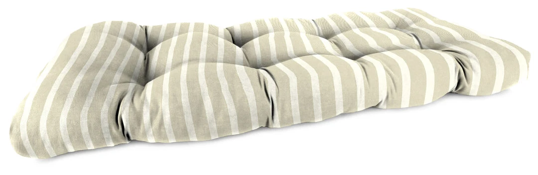 Jordan Manufacturing Outdoor 44" Wicker Loveseat Cushion-Sunbrella CAST MIST GLEN RAVEN 1 Jordan Manufacturing Outdoor 44" Wicker Loveseat Cushion-Sunbrella CAST MIST GLEN RAVEN