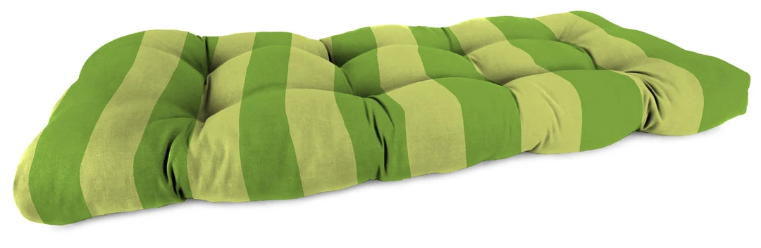 Jordan Manufacturing Outdoor 44" Wicker Loveseat Cushion-PREVIEW LEAF RICHLOOM 1 Jordan Manufacturing Outdoor 44" Wicker Loveseat Cushion-PREVIEW LEAF RICHLOOM