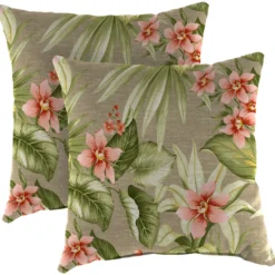 Jordan Manufacturing Custom Order Cushions Outdoor 18" Accessory Throw Pillows-TAHITI SUNRISE RICHLOOM