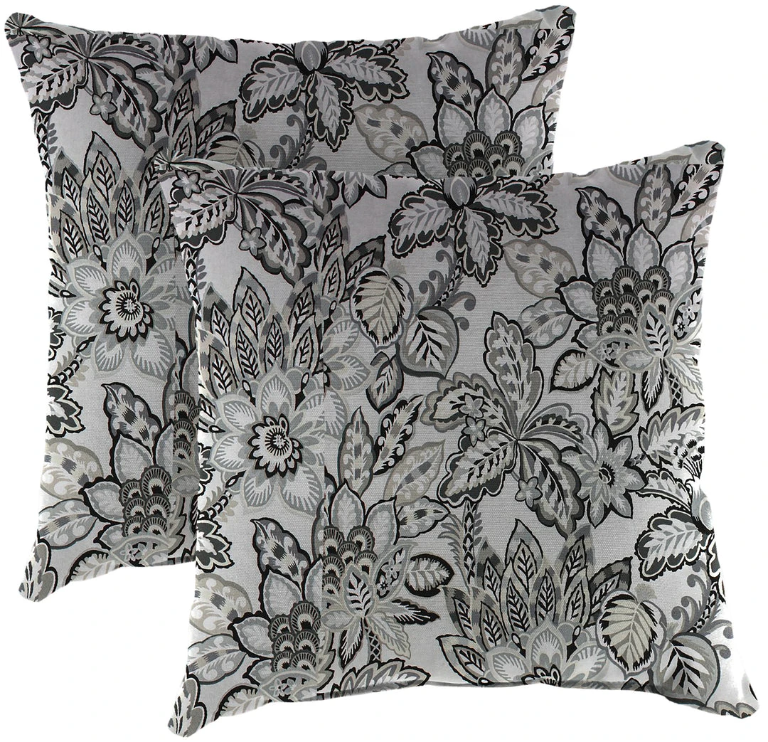 Jordan Manufacturing Custom Order Cushions Outdoor 18" Accessory Throw Pillows-COPELAND NOIR RICHLOOM 1 Jordan Manufacturing Custom Order Cushions Outdoor 18" Accessory Throw Pillows-COPELAND NOIR RICHLOOM