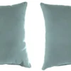 Jordan Manufacturing Outdoor 16" Accessory Throw Pillows, Set Of 2- Sunbrella SHORE LINEN GLEN RAVEN Custom Order Cushions