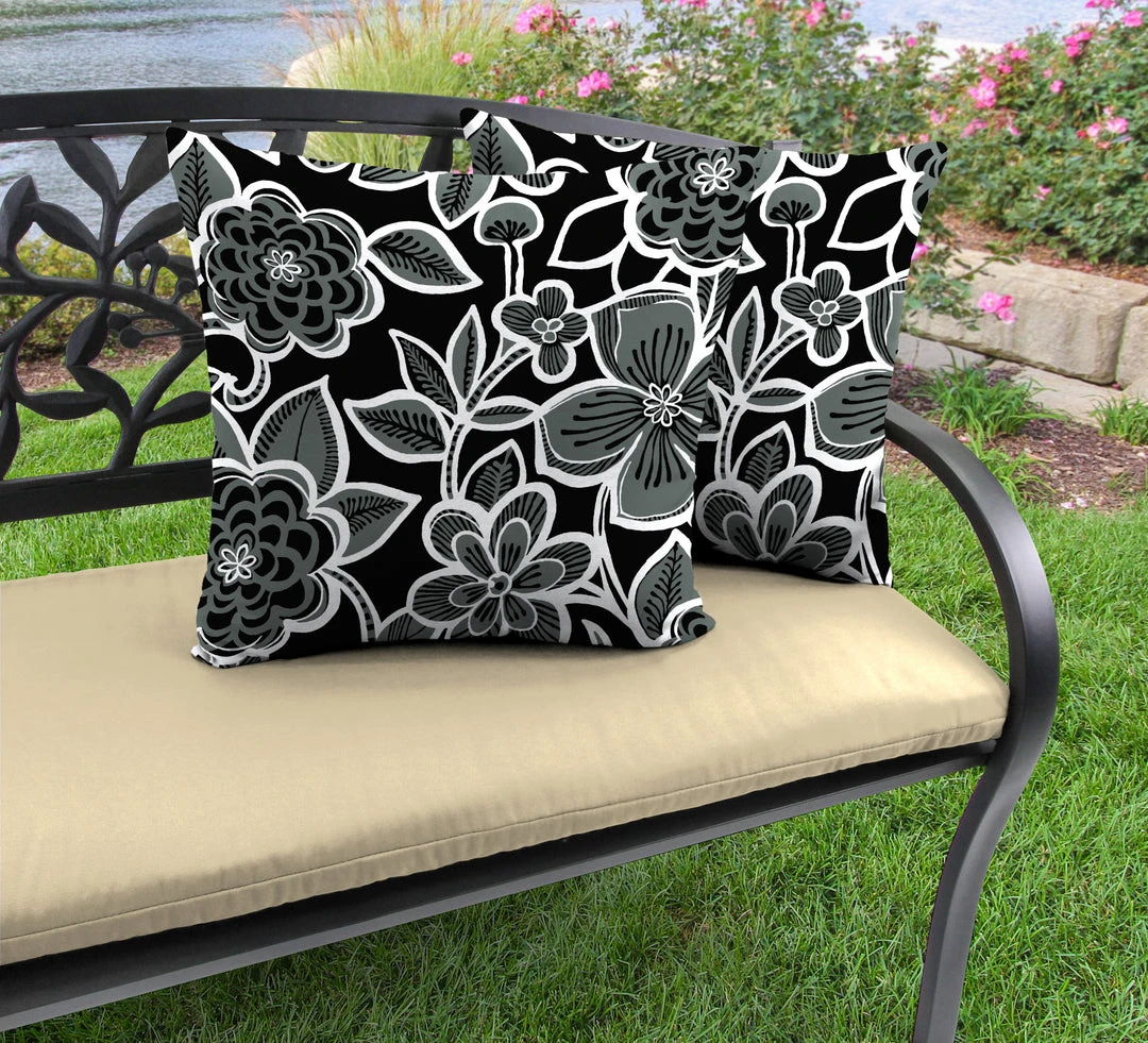 Jordan Manufacturing Outdoor 16" Accessory Throw Pillows, Set Of 2-HALSEY SHADOW RICHLOOM 2 Jordan Manufacturing Outdoor 16" Accessory Throw Pillows, Set Of 2-HALSEY SHADOW RICHLOOM