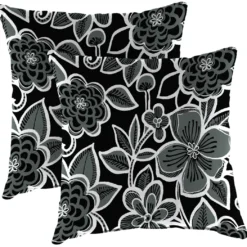 Jordan Manufacturing Outdoor 16" Accessory Throw Pillows, Set Of 2-HALSEY SHADOW RICHLOOM