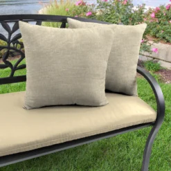 Jordan Manufacturing Outdoor 16" Accessory Throw Pillows, Set Of 2-TORY BISQUE RICHLOOM Custom Order Cushions