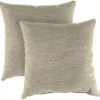 Jordan Manufacturing Outdoor 16" Accessory Throw Pillows, Set Of 2-TORY BISQUE RICHLOOM Custom Order Cushions