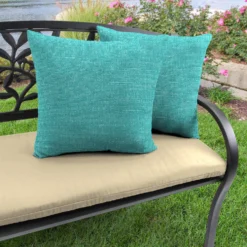 Jordan Manufacturing Custom Order Cushions Outdoor 16" Accessory Throw Pillows, Set Of 2-TORY CARIBE RICHLOOM