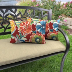 Jordan Manufacturing Outdoor Lumbar Accessory Throw Pillows, Set Of 2-COLSEN BERRY RICHLOOM