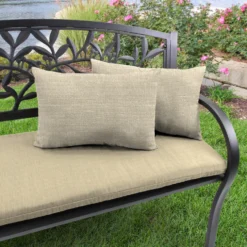 Jordan Manufacturing Outdoor Lumbar Accessory Throw Pillows, Set Of 2-TORY BISQUE RICHLOOM