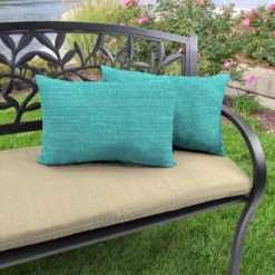 Jordan Manufacturing Outdoor Lumbar Accessory Throw Pillows, Set Of 2-TORY CARIBE RICHLOOM Custom Order Cushions