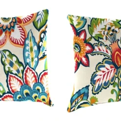 Jordan Manufacturing Custom Order Cushions Outdoor Lumbar Accessory Throw Pillows, Set Of 2-COPELAND FIESTA RICHLOOM