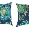 Jordan Manufacturing Outdoor Lumbar Accessory Throw Pillows, Set Of 2-FANFARE CAPRI Custom Order Cushions