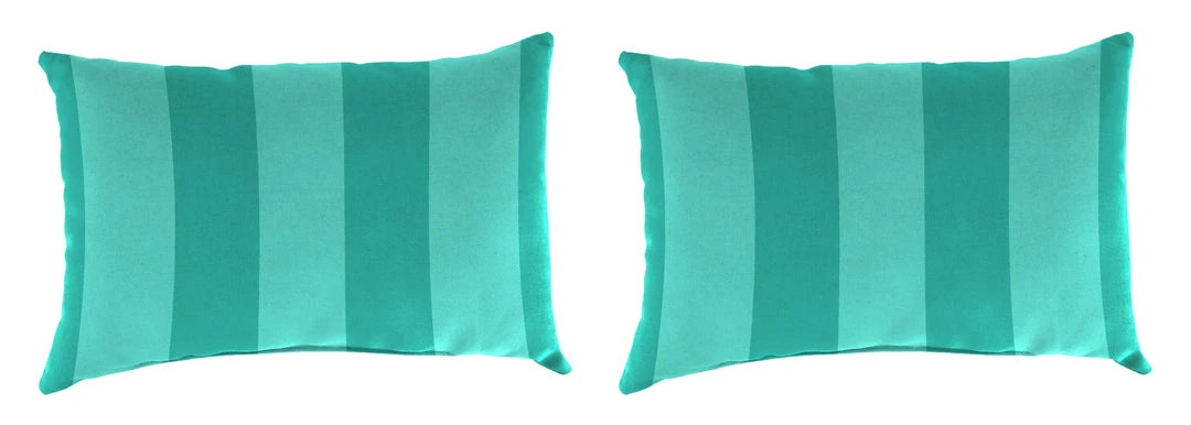 Jordan Manufacturing Outdoor Lumbar Accessory Throw Pillows, Set Of 2-PREVIEW LAGOON Custom Order Cushions 1 Jordan Manufacturing Outdoor Lumbar Accessory Throw Pillows, Set Of 2-PREVIEW LAGOON Custom Order Cushions