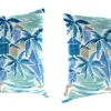 Jordan Manufacturing Outdoor Lumbar Accessory Throw Pillows, Set Of 2-BALLYFIN BAY BLUE RICHLOOM