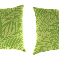 Jordan Manufacturing Outdoor Lumbar Accessory Throw Pillows, Set Of 2-MAVEN LEAF RICHLOOM