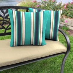 Jordan Manufacturing 20" Outdoor Accessory Throw Pillows, Set Of 2- Sunbrella TOKEN SURFSIDE GLEN RAVEN Custom Order Cushions
