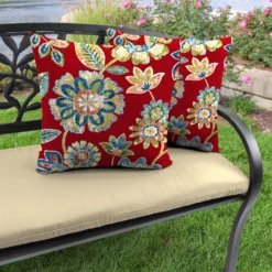Jordan Manufacturing 20" Outdoor Accessory Throw Pillows, Set Of 2-DAELYN CHERRY RICHLOOM Custom Order Cushions
