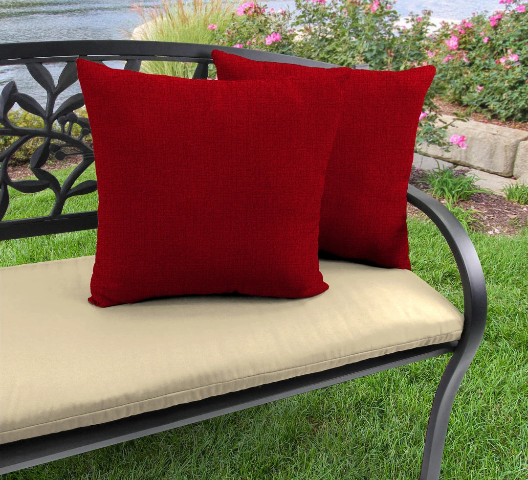 Jordan Manufacturing 20" Outdoor Accessory Throw Pillows, Set Of 2-MCHUSK BERRY RICHLOOM 2 Jordan Manufacturing 20" Outdoor Accessory Throw Pillows, Set Of 2-MCHUSK BERRY RICHLOOM
