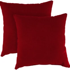 Jordan Manufacturing 20" Outdoor Accessory Throw Pillows, Set Of 2-MCHUSK BERRY RICHLOOM