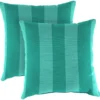 Jordan Manufacturing 20" Outdoor Accessory Throw Pillows, Set Of 2-PREVIEW LAGOON RICHLOOM Custom Order Cushions