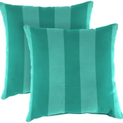 Jordan Manufacturing 20" Outdoor Accessory Throw Pillows, Set Of 2-PREVIEW LAGOON RICHLOOM Custom Order Cushions