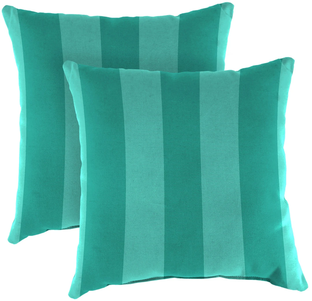 Jordan Manufacturing 20" Outdoor Accessory Throw Pillows, Set Of 2-PREVIEW LAGOON RICHLOOM Custom Order Cushions 1 Jordan Manufacturing 20" Outdoor Accessory Throw Pillows, Set Of 2-PREVIEW LAGOON RICHLOOM Custom Order Cushions