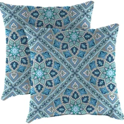 Jordan Manufacturing 20" Outdoor Accessory Throw Pillows, Set Of 2-MEDLO BAY RICHLOOM