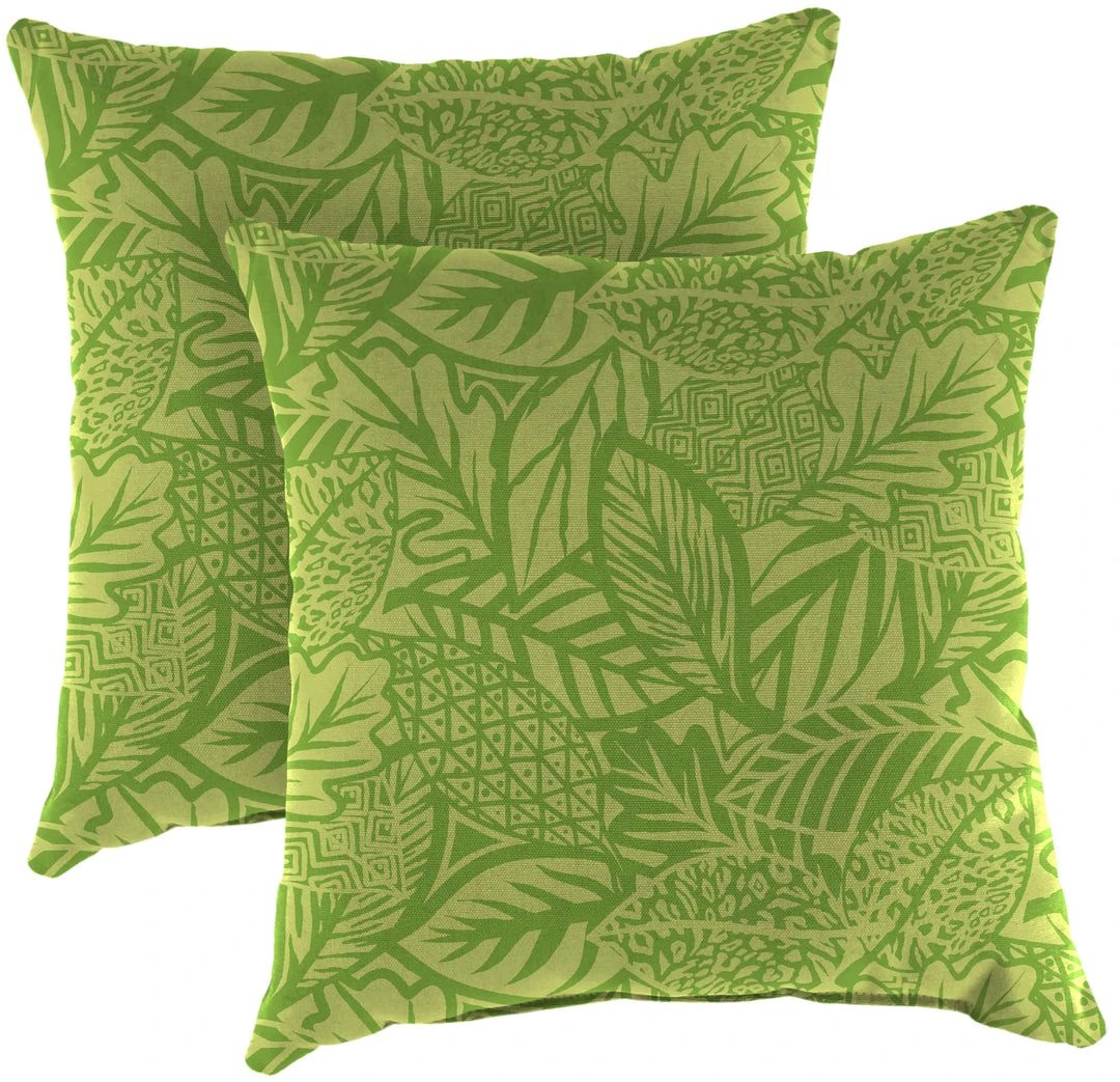 Jordan Manufacturing 20" Outdoor Accessory Throw Pillows, Set Of 2-MAVEN LEAF RICHLOOM 1 Jordan Manufacturing 20" Outdoor Accessory Throw Pillows, Set Of 2-MAVEN LEAF RICHLOOM