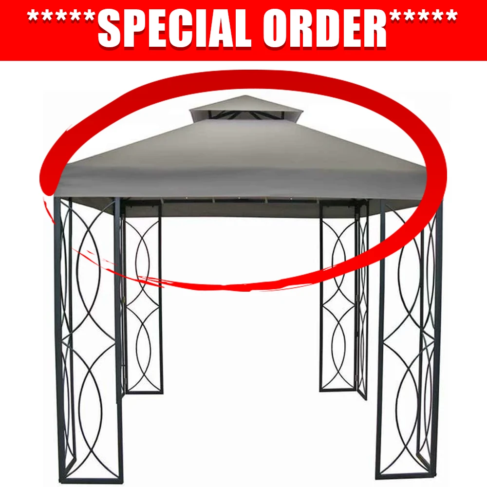 TOPS 8x8 FT Garden Treasures Gazebo HG Replacement Canopy 1 TOPS 8x8 FT Garden Treasures Gazebo HG Replacement Canopy