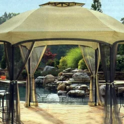 TOPS Gazebo Netting Replacement Dawson Hexagonal Gazebo Insect Netting