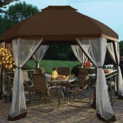 TOPS Long Beach 13' Hex Gazebo Canopy - High Grade 300D